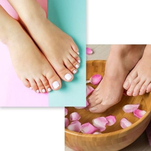Bubble gum pedicure Basic Pedicure